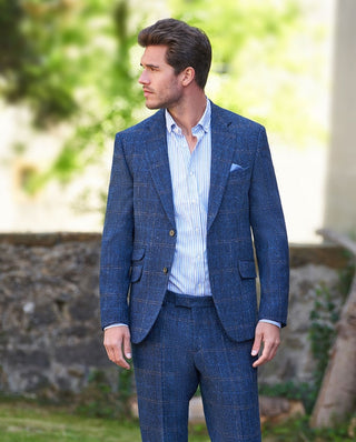 Harris Tweed® Sakko Veston dark blue herringbone