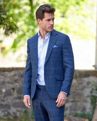 Harris Tweed® Sakko Veston dark blue herringbone