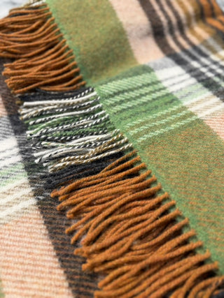 Irish Picnic Blanket aus Shetland-Wolle, gewebt bei John Hanly in Irland