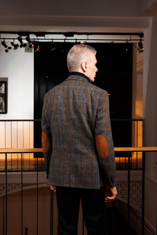 Harris Tweed® Sakko London green blue herringbone