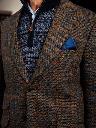 Harris Tweed® Sakko London green blue herringbone