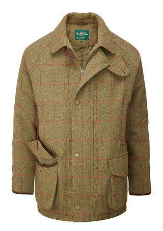 Herren Tweed Mantel Field Jacket: wasser- und winddicht aus 100% Wolle