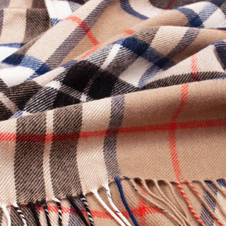 Wolldecke feine Lammwolle Thomson Camel