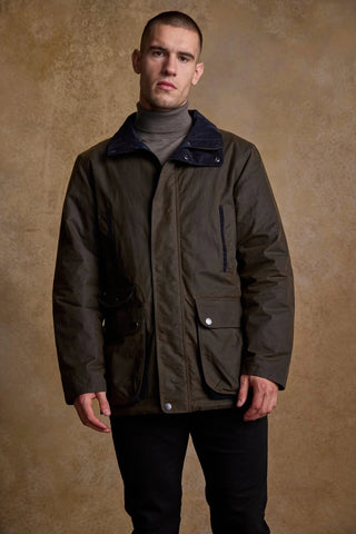 Wachsjacke - Olive grün