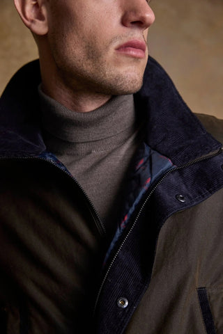 Wachsjacke - Olive grün