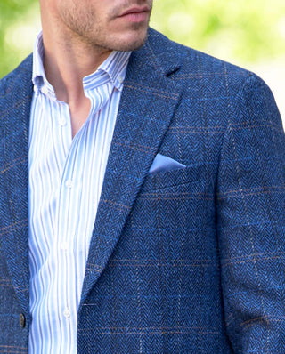 Harris Tweed® Sakko Veston dark blue herringbone