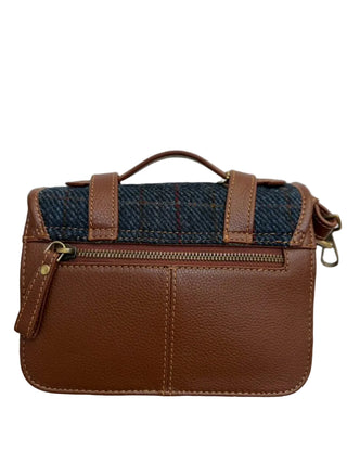 Harris Tweed® Satchel Handtasche Scottish blue mini
