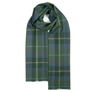 Feine Stola & Schal 100% Merinowolle Tartan Forsyth Green