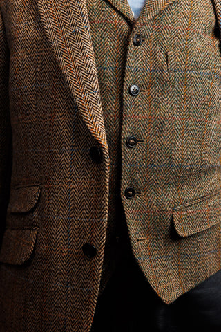 Harris Tweed® Sakko sand herringbone
