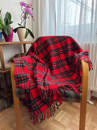 Shetland Wolldecke Stewart Royal