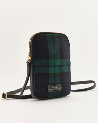 Umhängetasche mit original schottischem Blackwatch Schottenkaro