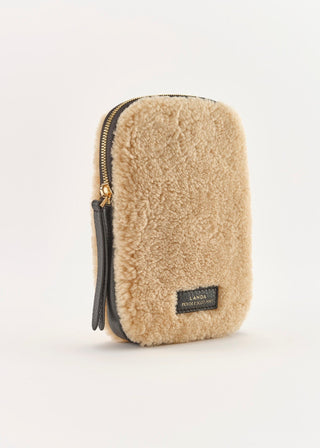 Umhängetasche original Schaffell ungefärbt