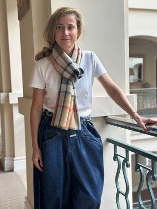 Feine Stola & Schal 100% Merinowolle Thomson Camel