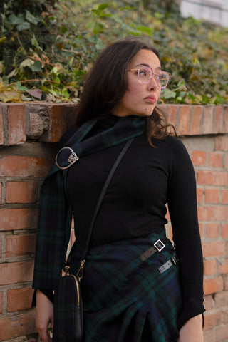 Damen Blackwatch Schottenrock Fancy Kilt - 100% Lammwolle made in Scotland
