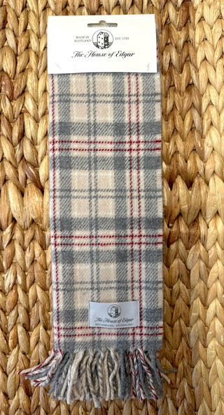 Schal Lammwolle Tartan Hebridean Sands
