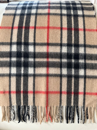 Kaschmir Tartan Schal Camel Thompson brushed Cashmere Top Quality