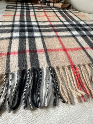 Kaschmir Tartan Schal Camel Thompson brushed Cashmere Top Quality