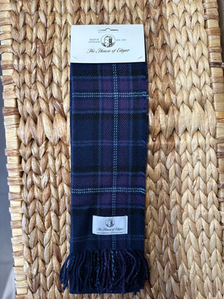 Schal Lammwolle Tartan Scottish Thistle