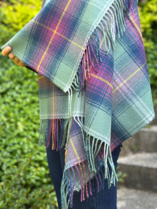 Tartan-Stola 100% Lammwolle Hame
