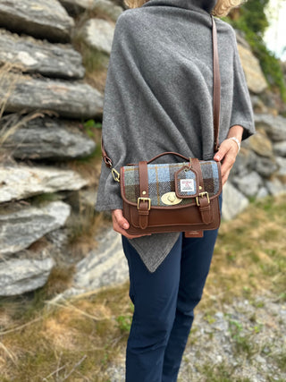 Harris Tweed® Satchel Handtasche Highland Check medium