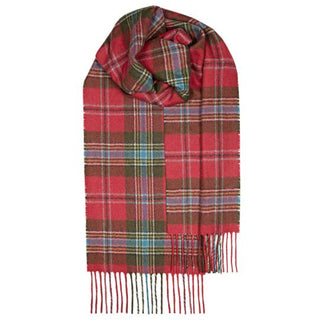 Klassischer Lammwollschal im Tartan MacLean of Duart Weathered von House of Scotland.