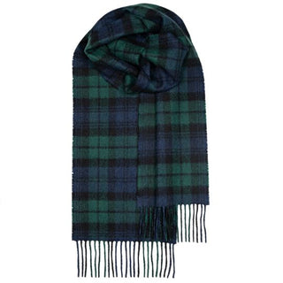 Klassischer Lammwollschal im Tartan Blackwatch modern von House of Scotland.