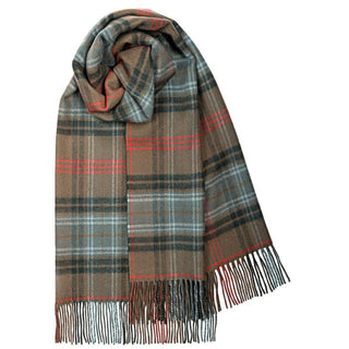 Tartan-Stola 100% Lammwolle L. Hunting Weathered