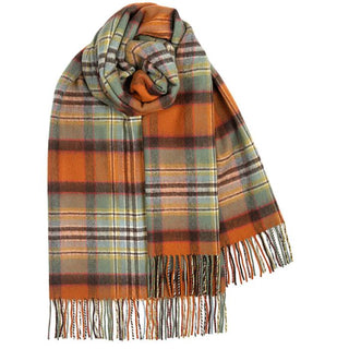 Tartan-Stola 100% Lammwolle Dundee Old Weathered