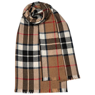 Woll-Kaschmir Schal im Tartan Camel Thomson Modern von House of Scotland.