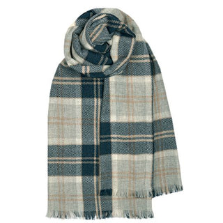 Woll-Kaschmir Schal im Tartan Bannockbane Grey von House of Scotland.