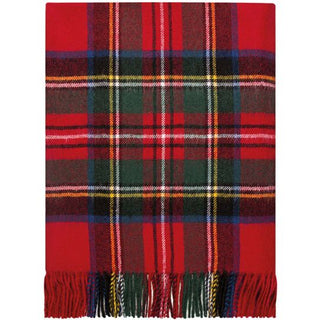 Wolldecke aus Lammwolle im Royal Stewart Modern Tartan von House of Scotland