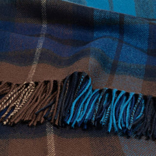 Wolldecke feine Lammwolle Buchanon Blue