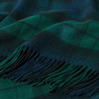 Tartan Poncho Camel Thomson