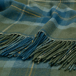 Tartan Stole 100% Lambswool Scott Green Antique