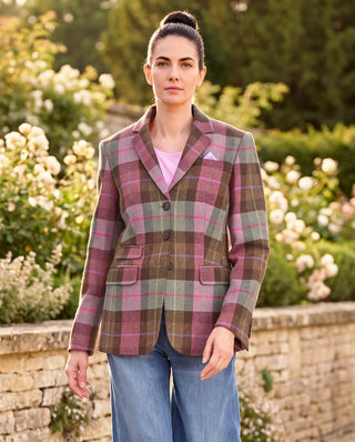 Harris Tweed® Women's Wool Blazer Highland Check