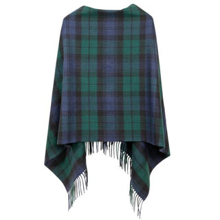 Tartan Poncho Camel Thomson