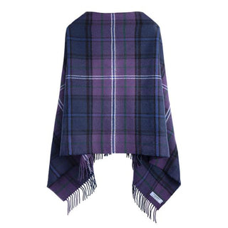 Tartan Poncho Camel Thomson